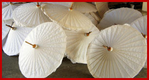 PARASOLS MADE IN SAN KHAMPHET CHIANG MAI PROVINCE